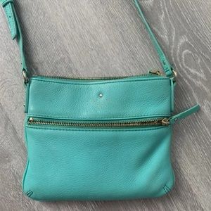 Kate Spade turquoise cross body bag